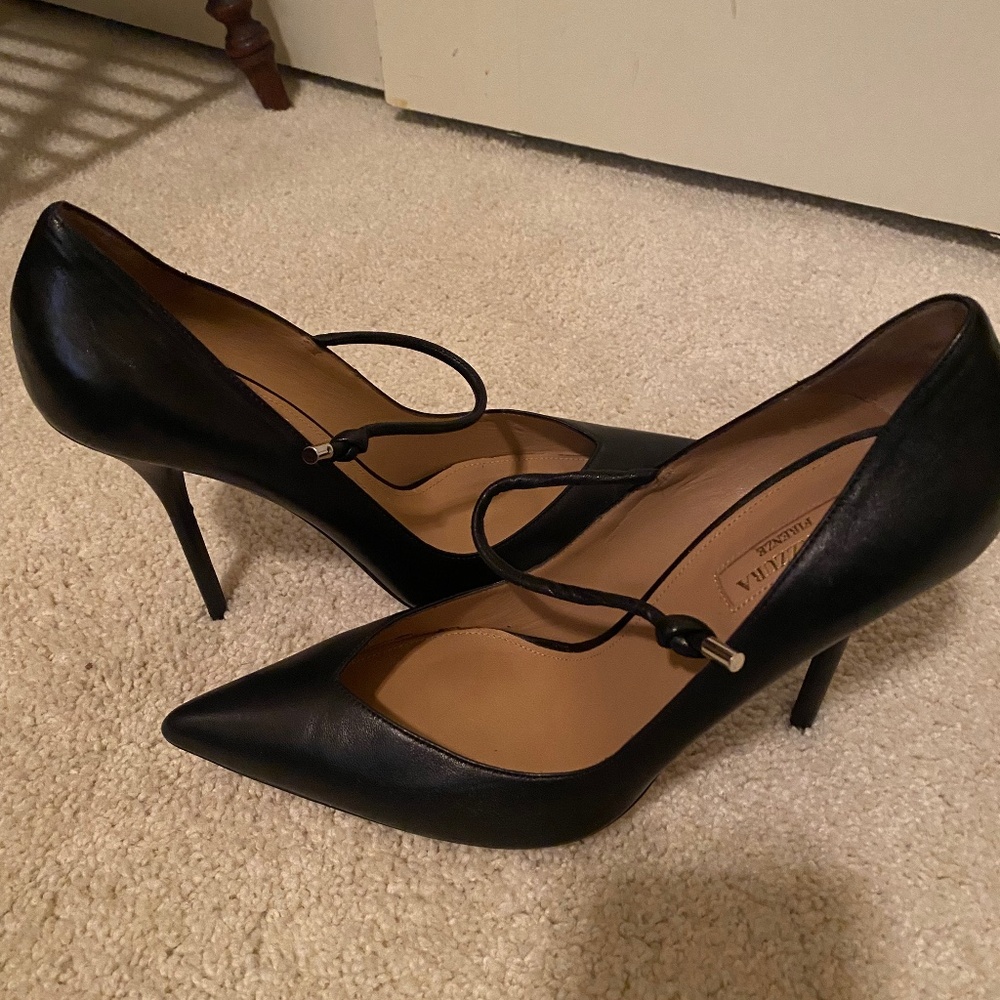 Aquazurra brand new black heels Sz 40/9-9.5